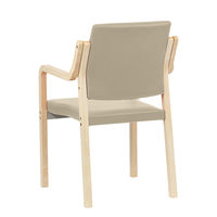 藤沢工業 ナチュラル ウッドチェア ビスケット 福祉用イス 介護用イス スタッキング椅子  木製イス 木製チェア 天然木 ベージュ 1脚