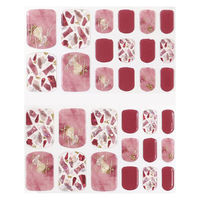 プロルート丸光 LYSD'OR セミキュアジェルネイル フット用 ムーラン ルージュ 31枚入 4570005521535 1箱(31枚入)（直送品）