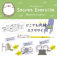 バランスクッション さかな 1個 FUJIEI エクサイズ カバー付き 骨盤矯正 体幹トレーニング デスクワーク 動物柄 かわいい