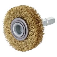三共コーポレーション 六角軸ホイールブラシ 真鍮線 38mm BWB-38 1個（直送品）