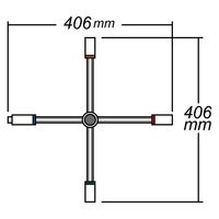 豊光 万能クロスレンチ 17×19×21×9.5 PA-5100 1本（直送品）