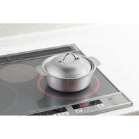 ヨシカワ 美味彩菜 卓上鍋18cm(目盛付) SJ3627 1個（直送品）