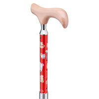 ケイ・ホスピア 愛杖 プリティキャッツ レッド AN-12 1本（直送品）