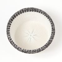 ニットメッシュバスケット（丸） ブラック LAKOLE/ラコレ