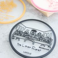 （世界の名作）PVCコースター2点セット ラストサパー LAKOLE/ラコレ