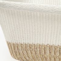 ニットメッシュバスケット（角） ベージュ 1セット（1個×2） LAKOLE/ラコレ