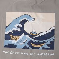 （世界の名作）エコバッグ（L） 神奈川沖浪裏 LAKOLE/ラコレ