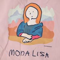 （世界の名作）エコバッグ（L） モナリザ LAKOLE/ラコレ