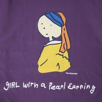 （世界の名作）エコバッグ（L） 真珠の耳飾り LAKOLE/ラコレ