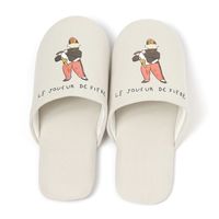 （世界の名作）スリッパ 笛を吹く少年 LAKOLE/ラコレ