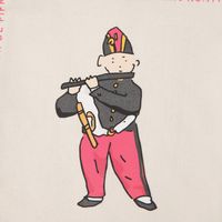 （世界の名作）フラットポーチ 笛を吹く少年 LAKOLE/ラコレ