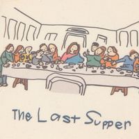 （世界の名作）巾着ポーチ（L） ラストサパー LAKOLE/ラコレ