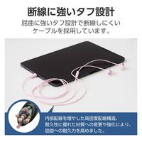 タイプCイヤホン 有線 マイク付き カナル型 断線しにくい高耐久 ピンク EHP-DF14CMPN エレコム 1個