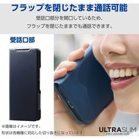 arrows We2 ケース レザー 手帳型 衝撃吸収 超軽量 薄型 ネイビー PM-F241PLFUNV エレコム 1個