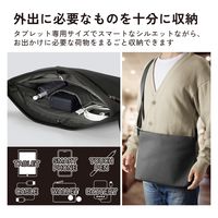 ショルダーバッグ 斜めがけ 【11インチまでのiPad タブレット収納可能】 ブラック TB-11ACSBBK エレコム 1個