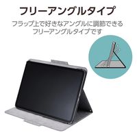 11インチ iPad Pro(M4) ケース レザー 手帳型 タッチペンホルダー 黒 TB-A24PMWVFUBK エレコム 1個