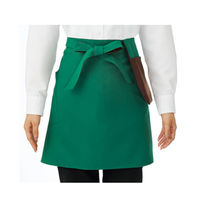 KAZEN リバーシブルエプロン(腰下)ブラックビーンズ×パプリカレッド KZN492-65 F 1枚（直送品）