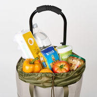 レップ ショッピングカート トートカート 保冷保温 22L ベージュ 1個 キャリーカート1WAY  買い物 荷物運び 便利 COCORO