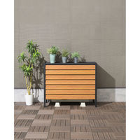 SANKA アルミ室外機カバー ルーバー大型 ブラック ASC-LLBK 1台（直送品）