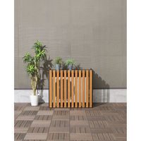 SANKA アルミ室外機カバー 縦格子標準 ブラック ASC-TRBK 1台（直送品）