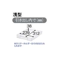 アイリスオーヤマ スチールフロアケース  浅型18段 （キャスター付） 幅291×奥行330×高さ874mm 1台