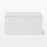 無印良品 再生ポリプロピレン入り 収納ストッカー 追加用 中 ホワイトグレー 約幅18×奥行40×高さ21cm 良品計画