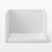 無印良品 再生ポリプロピレン入り 収納ラック 大 ホワイトグレー 約幅37×奥行26×高さ26cm 1セット（1個×2） 良品計画