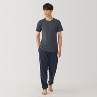 【メンズ】無印良品 紳士 あったか綿 クルーネック半袖Tシャツ 紳士S ダークグレー 良品計画