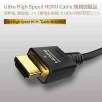 エレコム HDMIケーブル HDMI2.1 1m 8K 60Hz 黒 DH-HD21E10BK2 1個
