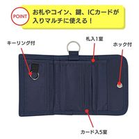 クツワ PUMA(プーマ) 3つ折りマルチ ウォレット ネイビー PM511NB 1セット(2個)（直送品）