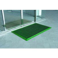 山崎産業 エバックブラシハードマットYL (本駒) グレー 4903180309504 1枚（直送品）