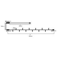 アズワン LEDストレートライト 200球 20m 紫 黒ケーブル 67-6595-29 1式（直送品）