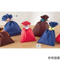 アズワン 無地 梨地ギフトバッグ ネイビー 幅24×高さ38cm 20枚 67-6873-04 1セット(20枚)（直送品）