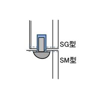 テラオカ ステンレス製薬品庫(上下分離型) SGM 1組 67-7161-26（直送品）
