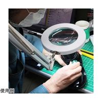 サンコー USBで使えるLEDライト付ロングスタンドルーペ C-LRS21W 1個 65-6880-81（直送品）