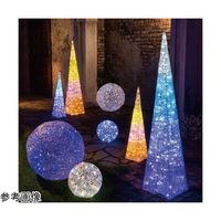 アズワン LEDプリンセスツリーライト 【屋外使用可/コントロール不可】H150cm ブルー 65-8117-39 1セット（直送品）