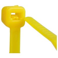 紺屋商事 結束バンド ケーブルタイ 黄 150×幅3.6mm 100本入 1281190 1パック(100本) 65-9613-34（直送品）