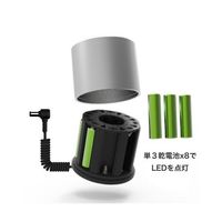 【同時三視野】ズーム式実体顕微鏡 伸太T + LEDリング照明(スタンダード)+ 乾電池電源 YS05T+SIMPLE5+TK8 1セット（直送品）