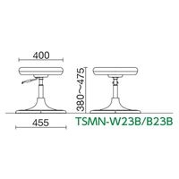 ノーリツイス メディカルソフトスツール(患者用) ホワイト TSMN-W23BL 1個 7-3238-35（直送品）