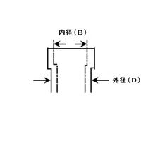 山脇産業 90度曲げパイプ 両側差し込みタイプ(L型・鉄製メッキ管)鉄製クランプ2個付 75mm 76mm DA-075 1本（直送品）