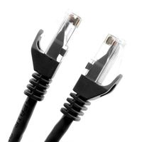 ホーリック LANケーブル UTP カテゴリー6A 10m ブラック LC100-582RB 1本 65-1793-79（直送品）