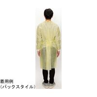 フィフティ・ヴィジョナリー アイソレーションガウン(非防水ーリブ袖)個包装 黄 100枚入り FV-IG-014YL 1ケース(100枚)（直送品）