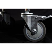 アズワン PROFACE 静音キャスター ストッパー付き、無し4個セット 67-8167-79 1セット（直送品）