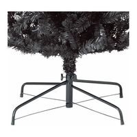 アズワン PVCクリスマスツリー ブラック スリム 高さ240cm 67-8937-69 1本（直送品）