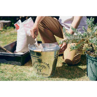 尾上製作所 イラスト入バケツ 8号 ホワイト 218427 1個（直送品）