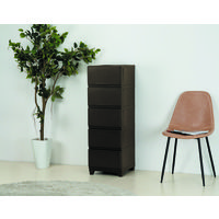 JEJアステージ　壁付デコニーシーヴォ5段　ダークブラウン　　1台