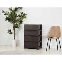 JEJアステージ　デコニーシーヴォワイド4段　ダークブラウン　　1台