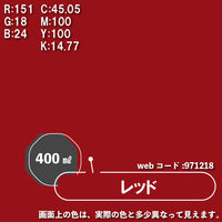 カンペハピオ エナメルラッカスプレー レッド 400ML 687644142400 1本（直送品）
