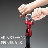 貝印 ワインオープナー コルク抜き 栓抜き ウィング レッド DH8220 1個