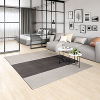 川島織物セルコン ユニットラグ タイルカーペット コールロワ 500×500×10mm グレー UR2224_GR 1セット(6枚入)（直送品）